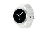 Samsung Galaxy Watch 8 LTE 40mm Smartwatch Silver Rubber Strap | New